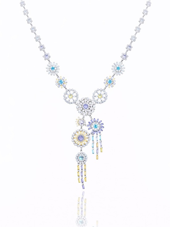 M Signature Label Collection Jewelry - Swarovski Crystals The Iza Spectacular Colorful Necklace
